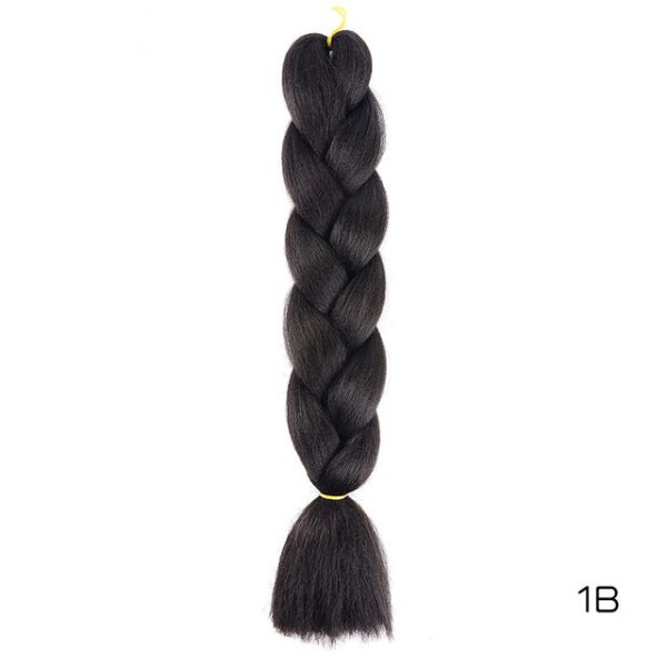 X-pression Ultra Braid, COLOR: 1B  Plaukų pluoštai pripynimams