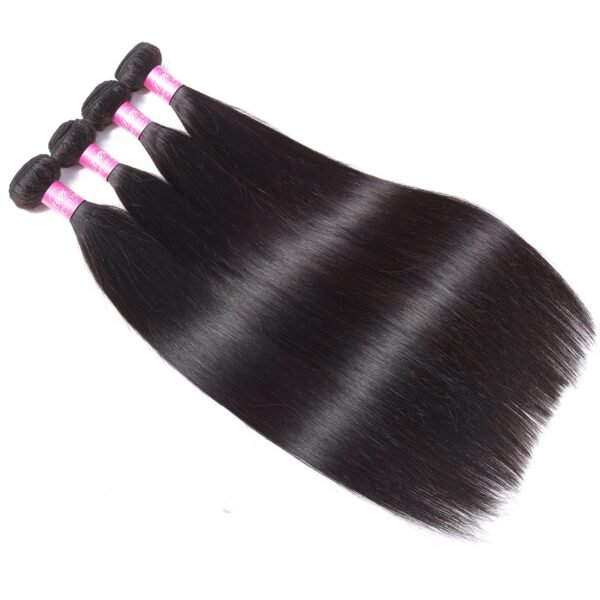 Straight Natural Black Brazilian Remy Hair 20“