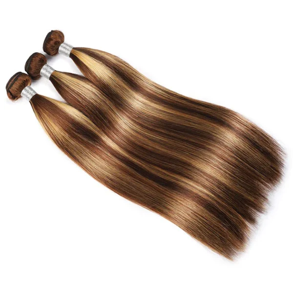 Brazilian Virgin Hair Straigh P4/27  Naturalūs plaukai