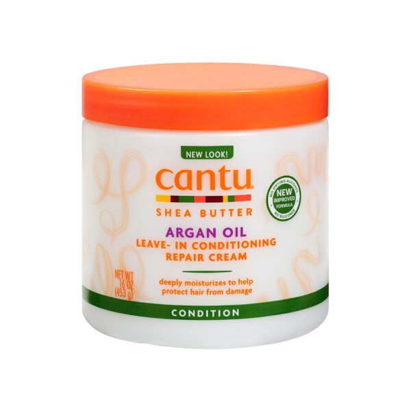 CANTU ARGAN OIL LEAVE-IN CONDITIONING REPAIR CREAM 453g.
