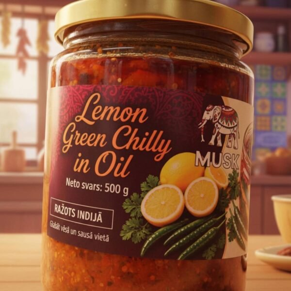 Lemon Green Chilly in Oil
